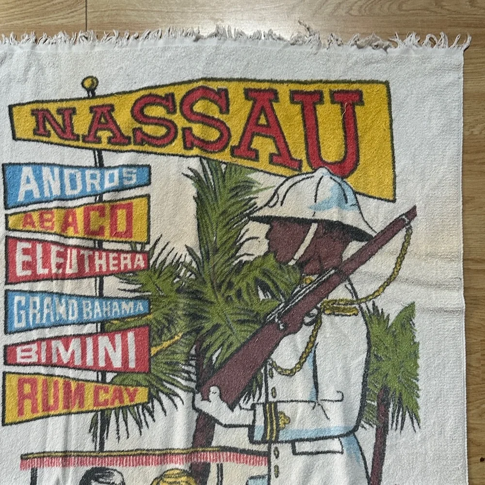 Vintage Nassau in the Bahamas Beach Towel
